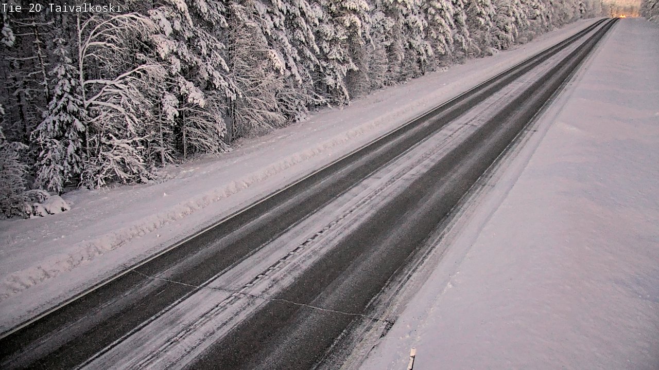 Weather Camera Image Road 20 Taivalkoski, Taivalkoski, Pohjois-Pohjanmaa