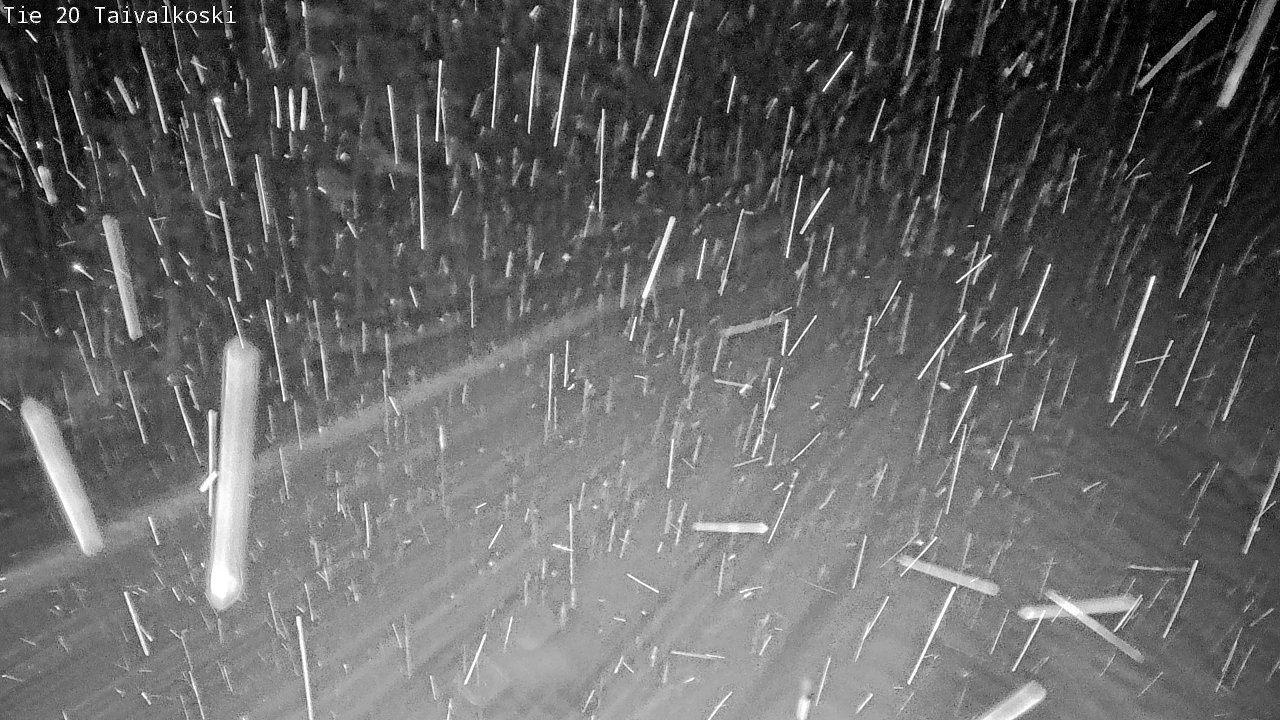 Weather Camera Image Väg 20 Taivalkoski, Taivalkoski, Pohjois-Pohjanmaa
