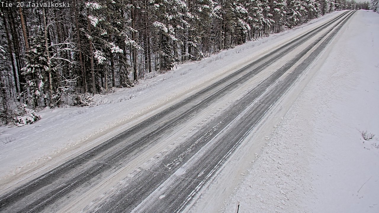 Weather Camera Image Road 20 Taivalkoski, Taivalkoski, Pohjois-Pohjanmaa
