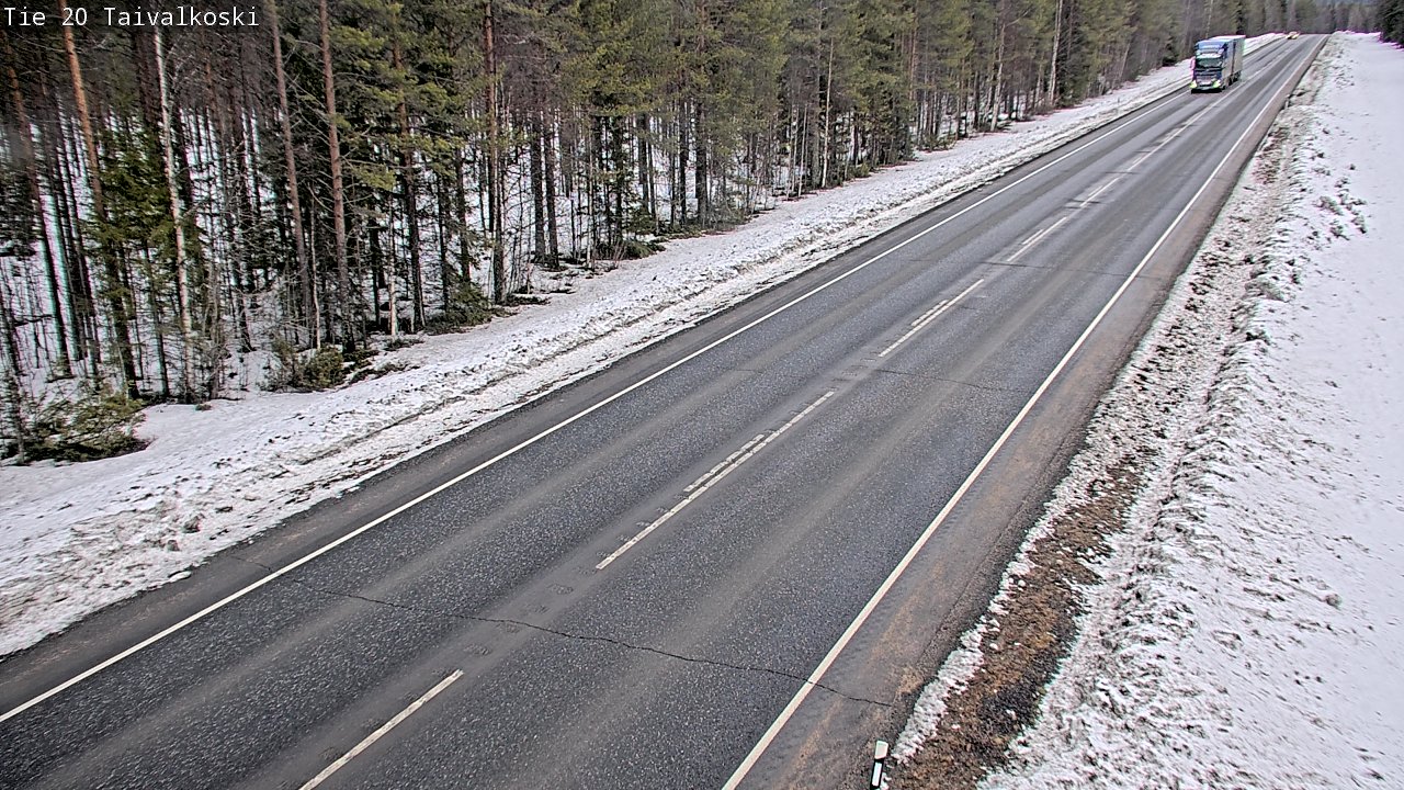 Weather Camera Image Road 20 Taivalkoski, Taivalkoski, Pohjois-Pohjanmaa
