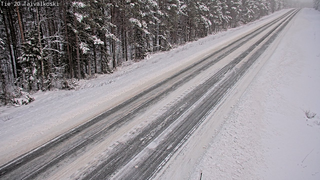 Weather Camera Image Road 20 Taivalkoski, Taivalkoski, Pohjois-Pohjanmaa