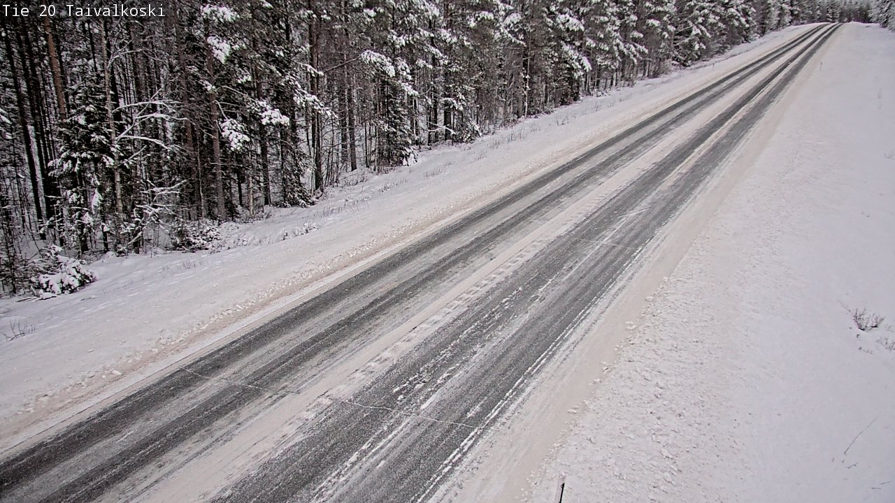 Weather Camera Image Road 20 Taivalkoski, Taivalkoski, Pohjois-Pohjanmaa