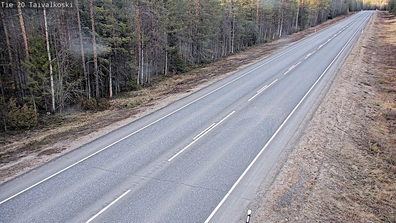 Kelikamerat Kuva Tie 20 Taivalkoski, Taivalkoski, Pohjois-Pohjanmaa