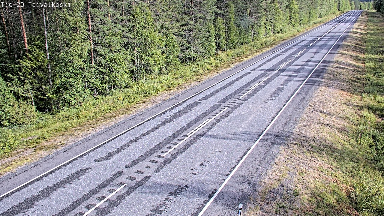 Kelikamerat Kuva Tie 20 Taivalkoski, Taivalkoski, Pohjois-Pohjanmaa
