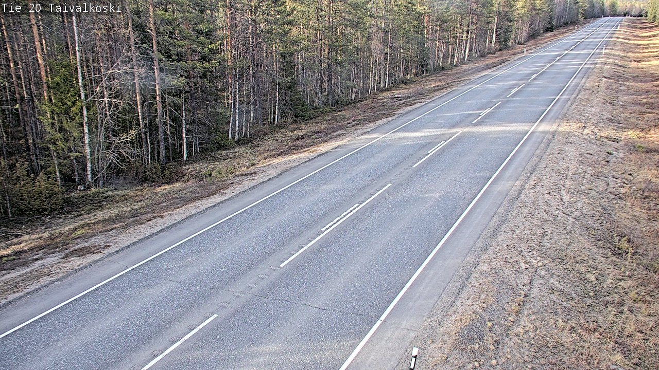 Kelikamerat Kuva Tie 20 Taivalkoski, Taivalkoski, Pohjois-Pohjanmaa