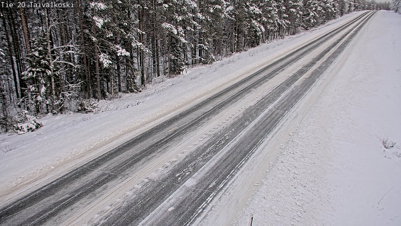 Weather Camera Image Road 20 Taivalkoski, Taivalkoski, Pohjois-Pohjanmaa