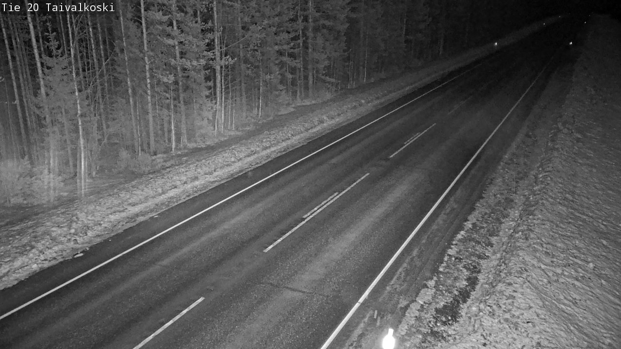 Weather Camera Image Road 20 Taivalkoski, Taivalkoski, Pohjois-Pohjanmaa