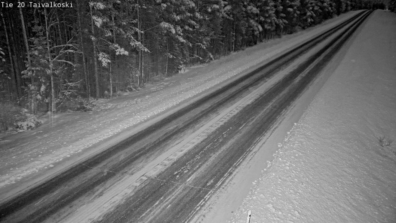Weather Camera Image Road 20 Taivalkoski, Taivalkoski, Pohjois-Pohjanmaa