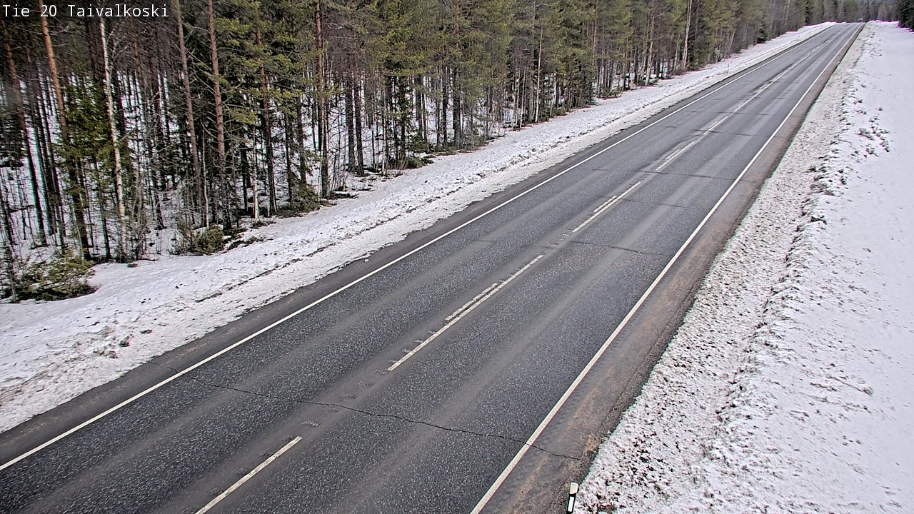 Kelikamerat Kuva Tie 20 Taivalkoski, Taivalkoski, Pohjois-Pohjanmaa