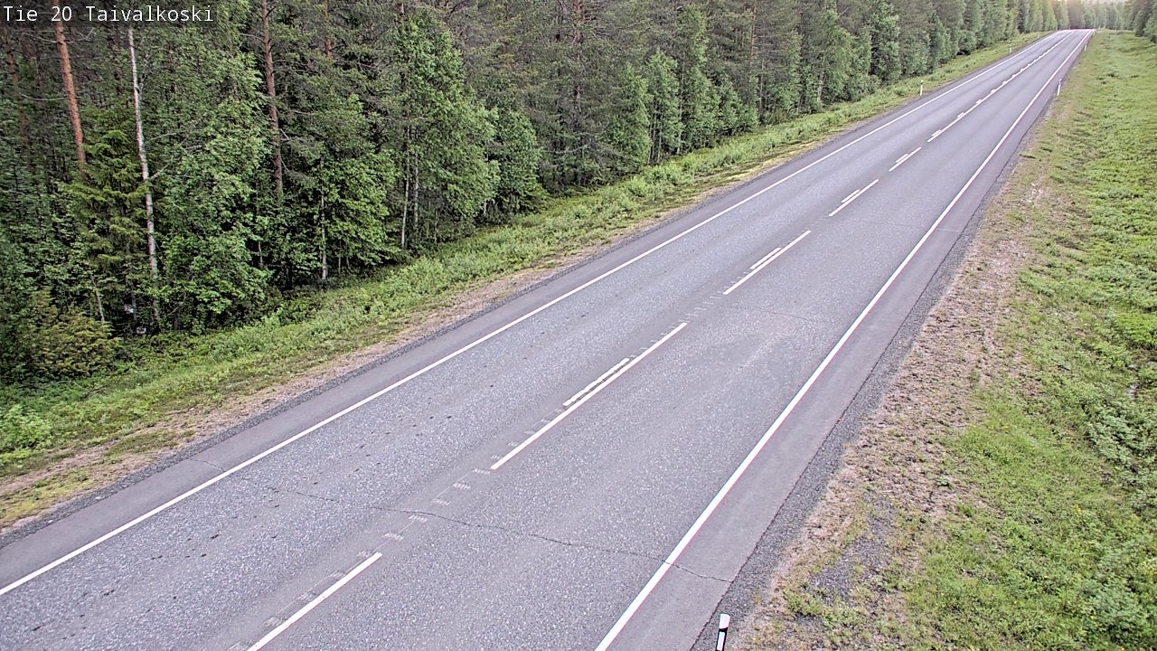 Kelikamerat Kuva Tie 20 Taivalkoski, Taivalkoski, Pohjois-Pohjanmaa