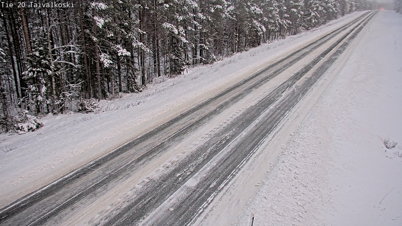 Weather Camera Image Road 20 Taivalkoski, Taivalkoski, Pohjois-Pohjanmaa
