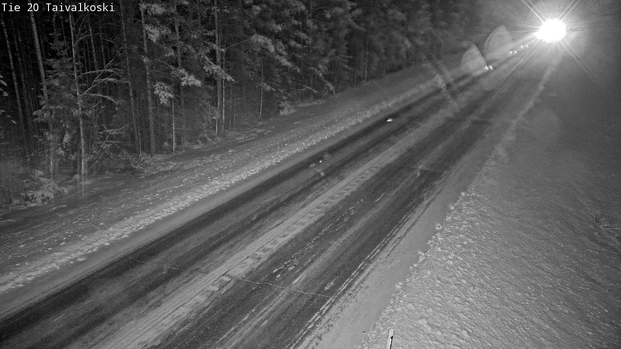 Weather Camera Image Väg 20 Taivalkoski, Taivalkoski, Pohjois-Pohjanmaa