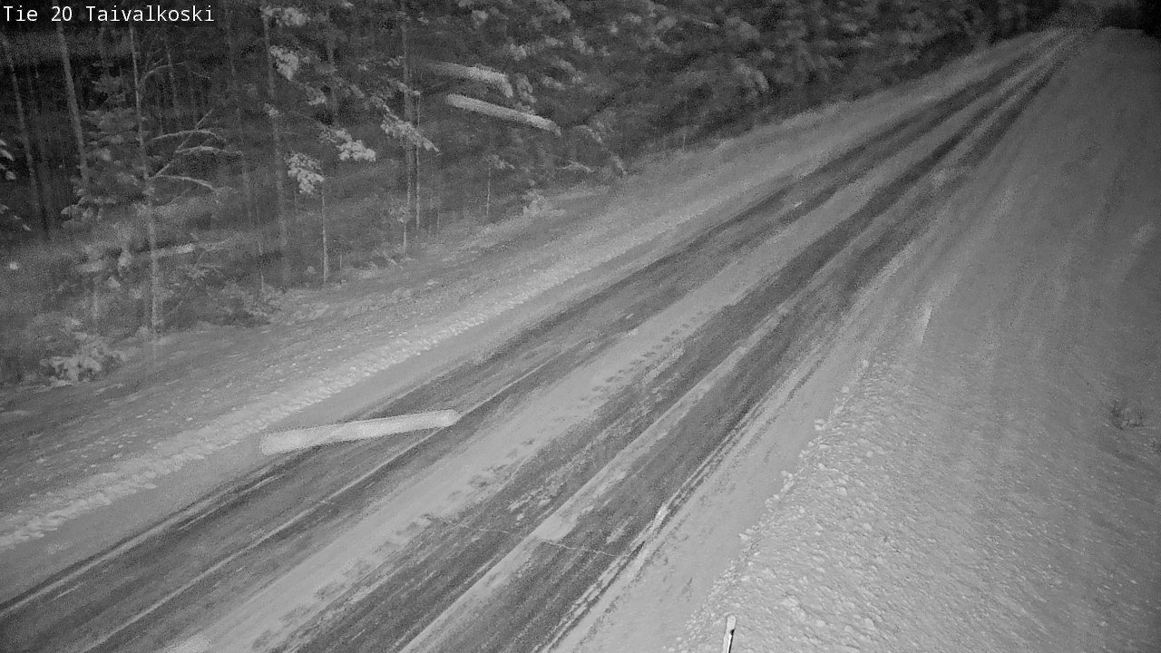 Weather Camera Image Road 20 Taivalkoski, Taivalkoski, Pohjois-Pohjanmaa