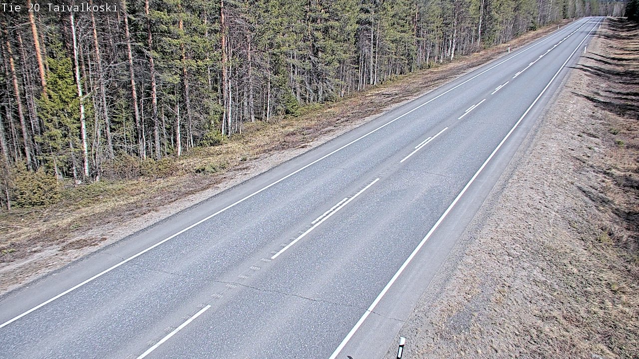 Kelikamerat Kuva Tie 20 Taivalkoski, Taivalkoski, Pohjois-Pohjanmaa