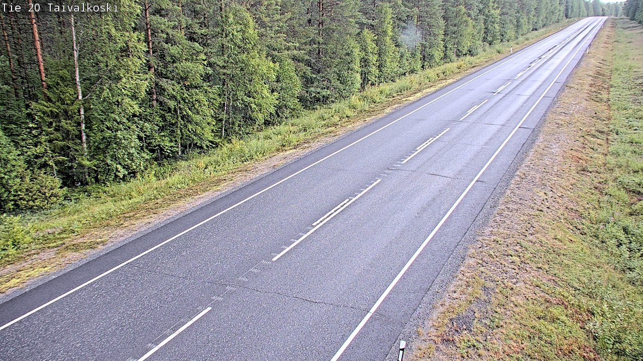 Weather Camera Image Road 20 Taivalkoski, Taivalkoski, Pohjois-Pohjanmaa