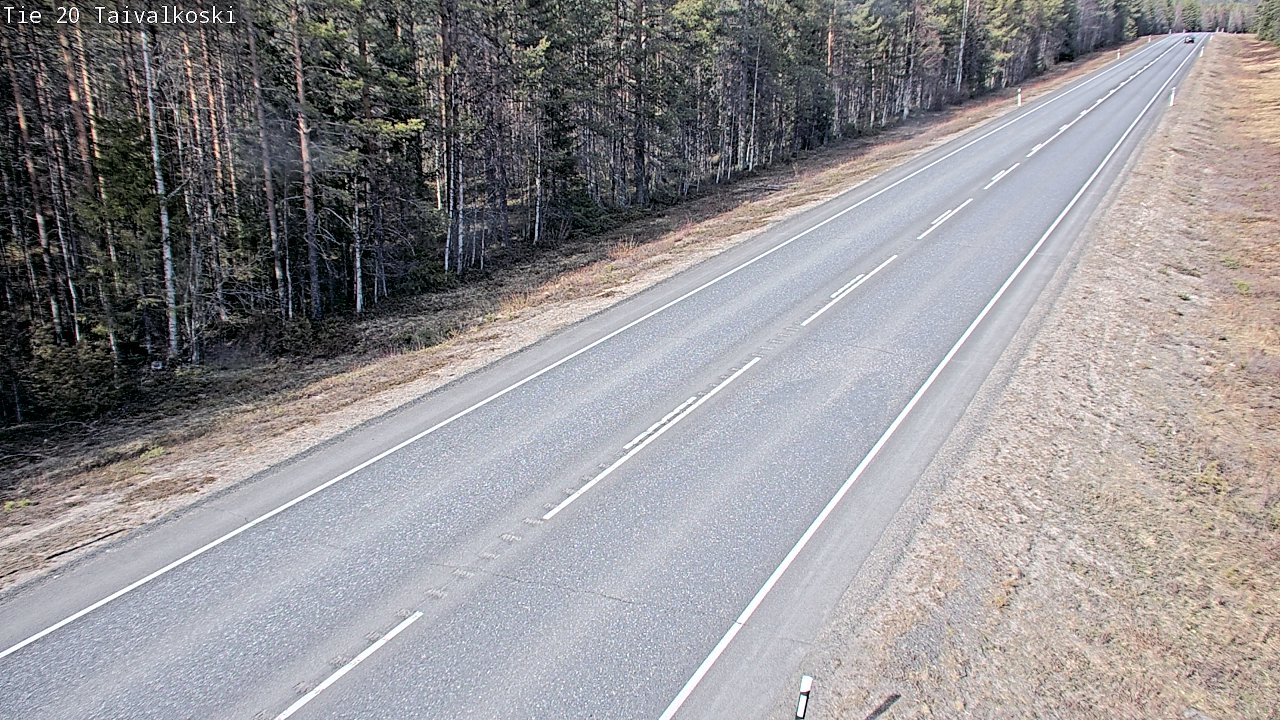 Kelikamerat Kuva Tie 20 Taivalkoski, Taivalkoski, Pohjois-Pohjanmaa