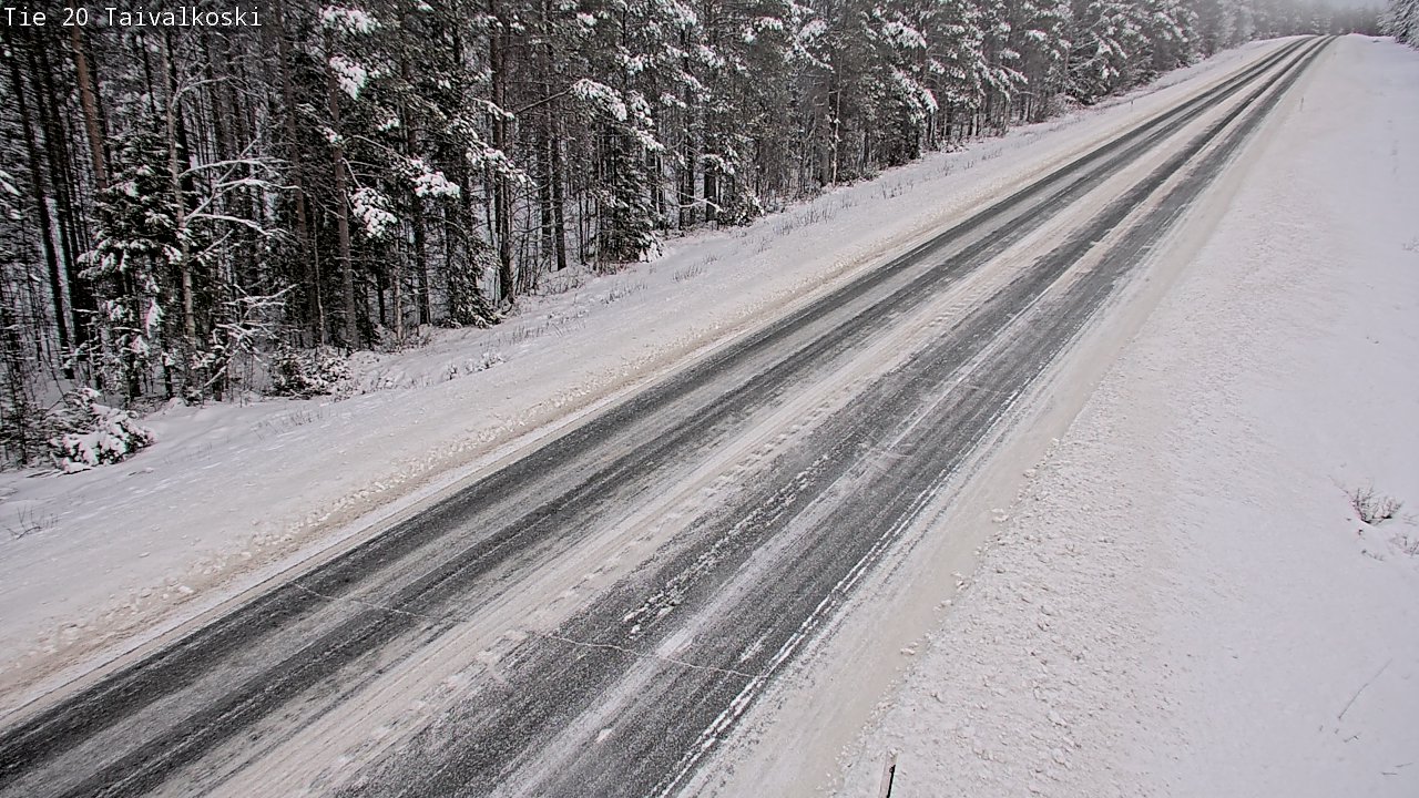 Weather Camera Image Road 20 Taivalkoski, Taivalkoski, Pohjois-Pohjanmaa