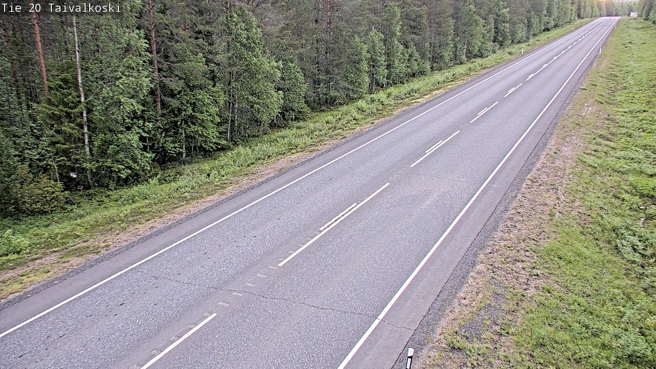 Kelikamerat Kuva Tie 20 Taivalkoski, Taivalkoski, Pohjois-Pohjanmaa