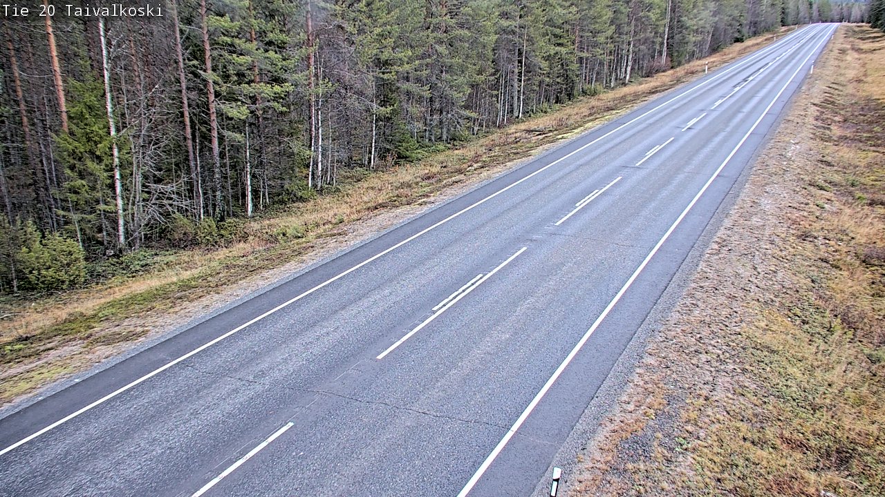 Kelikamerat Kuva Tie 20 Taivalkoski, Taivalkoski, Pohjois-Pohjanmaa