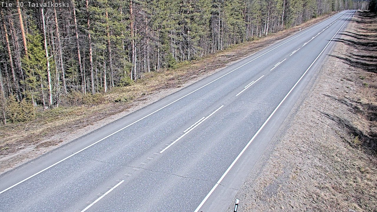 Kelikamerat Kuva Tie 20 Taivalkoski, Taivalkoski, Pohjois-Pohjanmaa