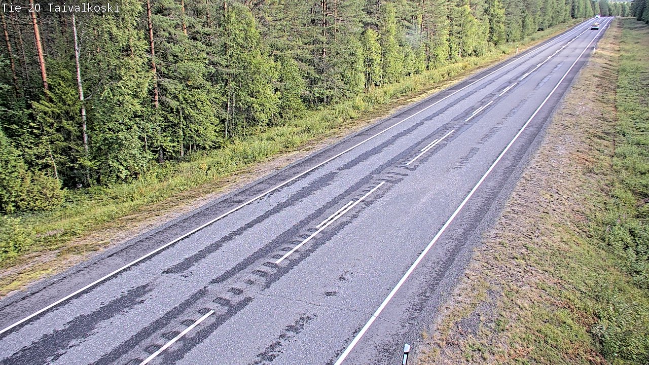 Weather Camera Image Road 20 Taivalkoski, Taivalkoski, Pohjois-Pohjanmaa