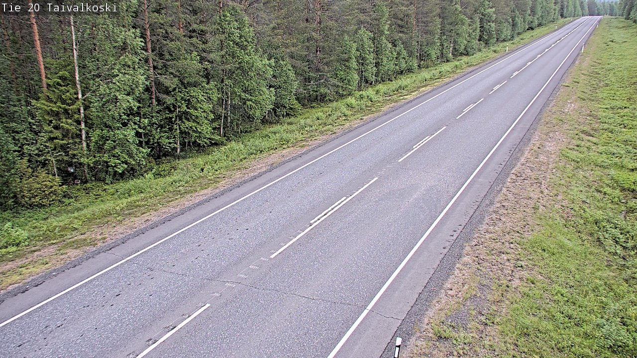 Kelikamerat Kuva Tie 20 Taivalkoski, Taivalkoski, Pohjois-Pohjanmaa