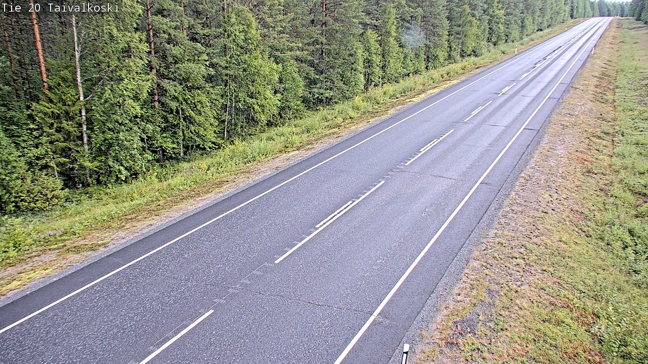 Weather Camera Image Road 20 Taivalkoski, Taivalkoski, Pohjois-Pohjanmaa