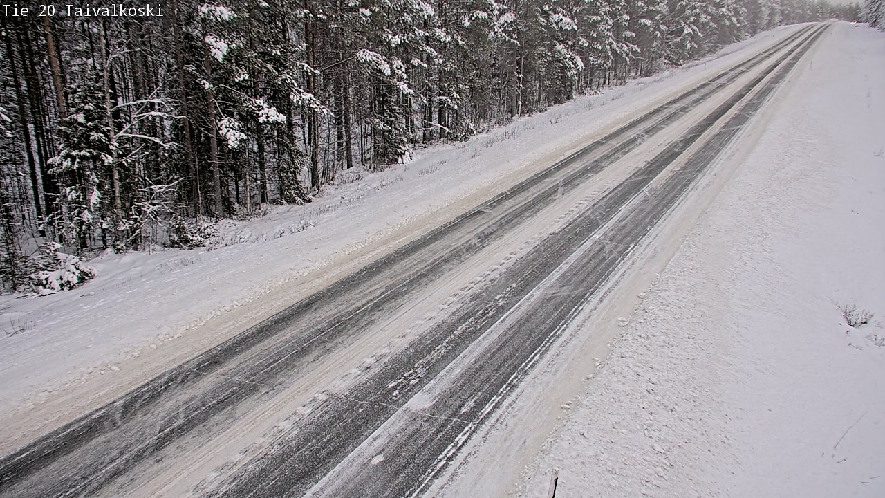 Weather Camera Image Road 20 Taivalkoski, Taivalkoski, Pohjois-Pohjanmaa