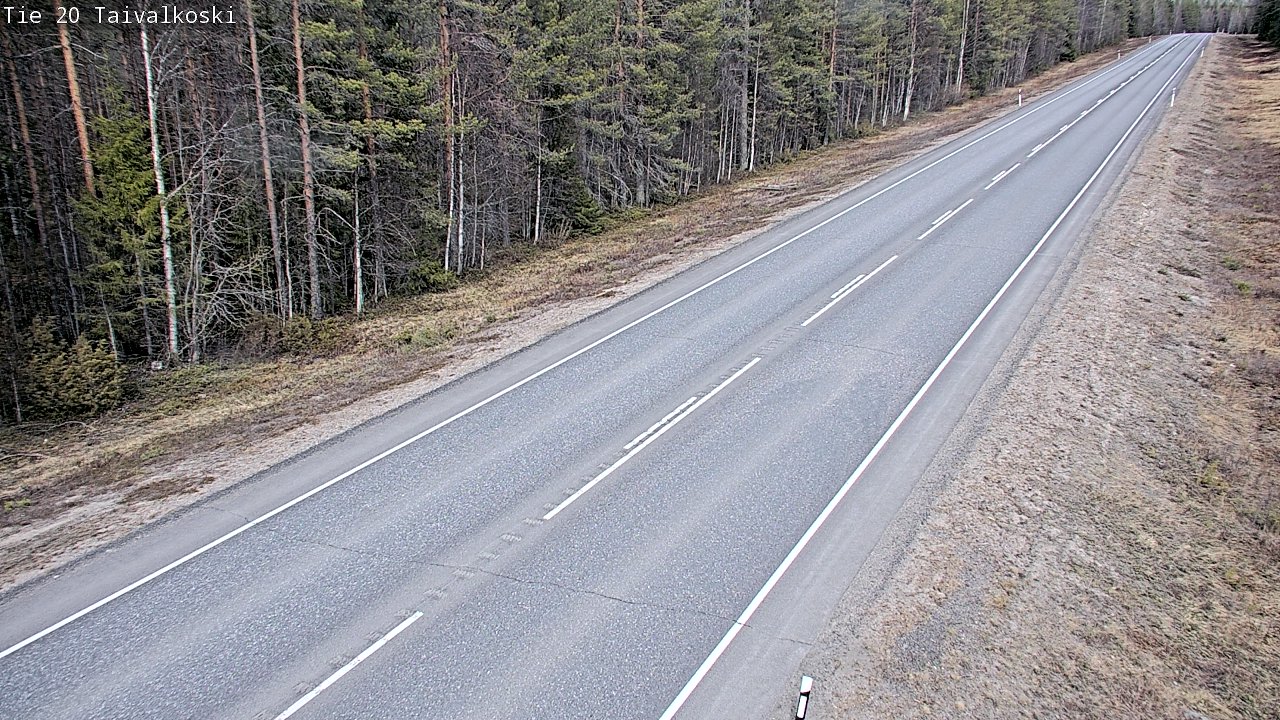 Kelikamerat Kuva Tie 20 Taivalkoski, Taivalkoski, Pohjois-Pohjanmaa