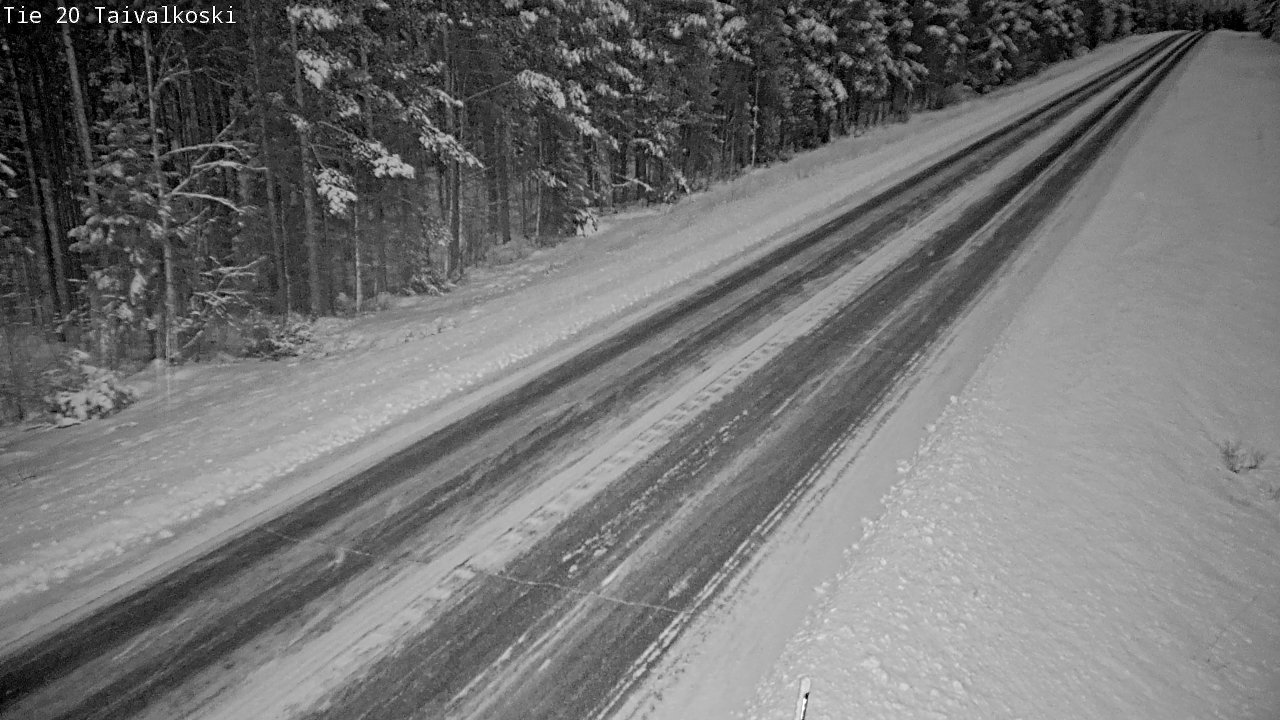 Weather Camera Image Road 20 Taivalkoski, Taivalkoski, Pohjois-Pohjanmaa