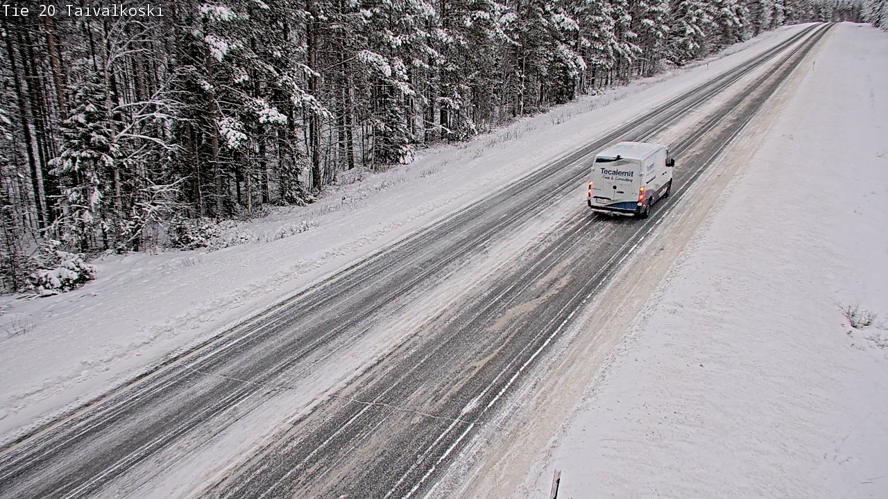 Weather Camera Image Väg 20 Taivalkoski, Taivalkoski, Pohjois-Pohjanmaa