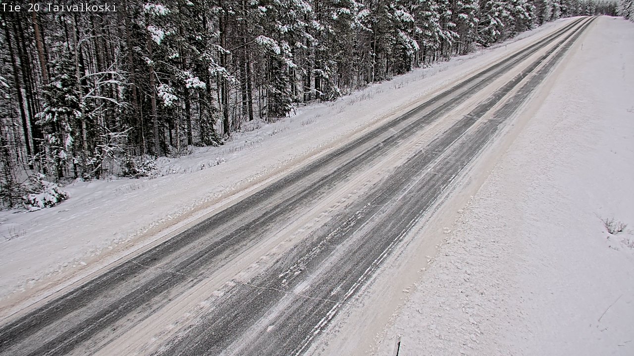 Weather Camera Image Road 20 Taivalkoski, Taivalkoski, Pohjois-Pohjanmaa