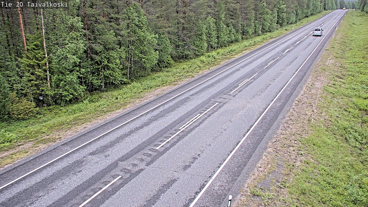Kelikamerat Kuva Tie 20 Taivalkoski, Taivalkoski, Pohjois-Pohjanmaa