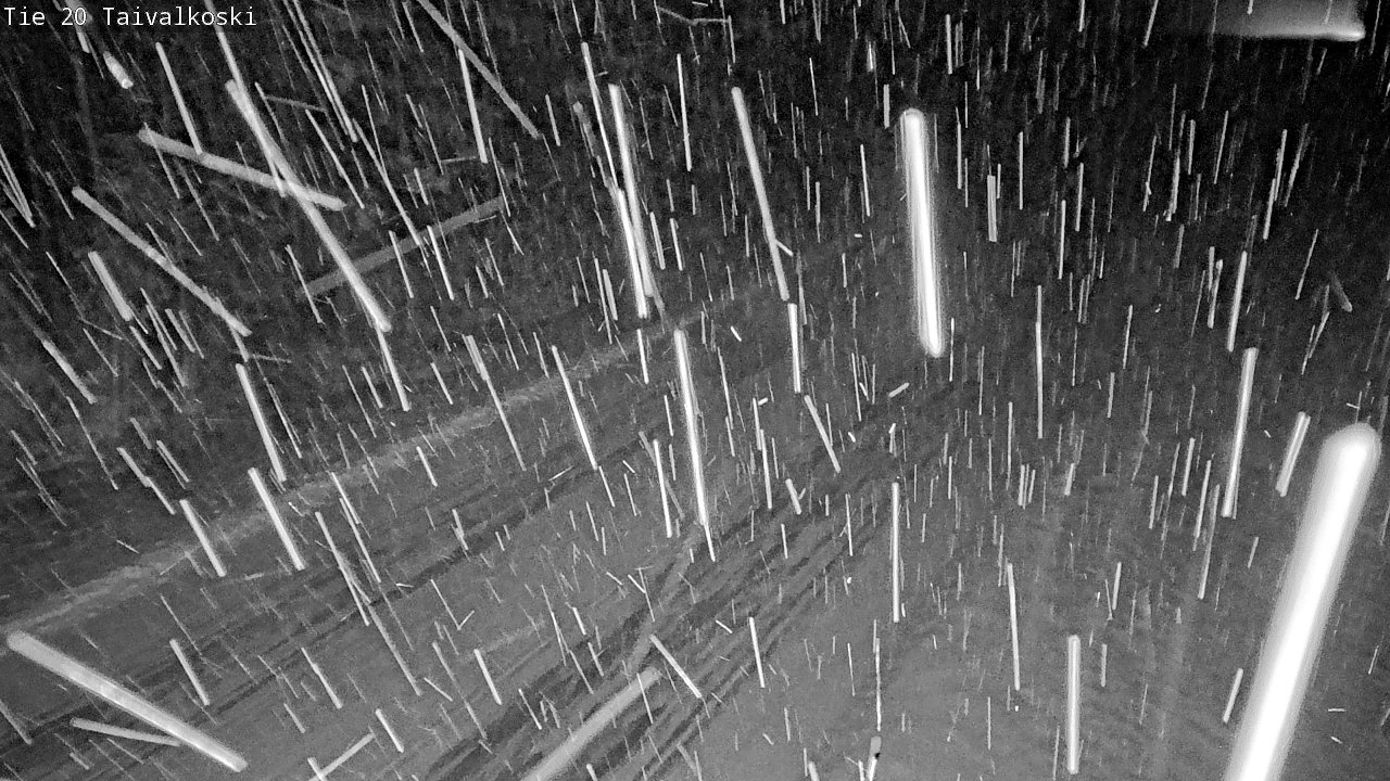 Weather Camera Image Väg 20 Taivalkoski, Taivalkoski, Pohjois-Pohjanmaa