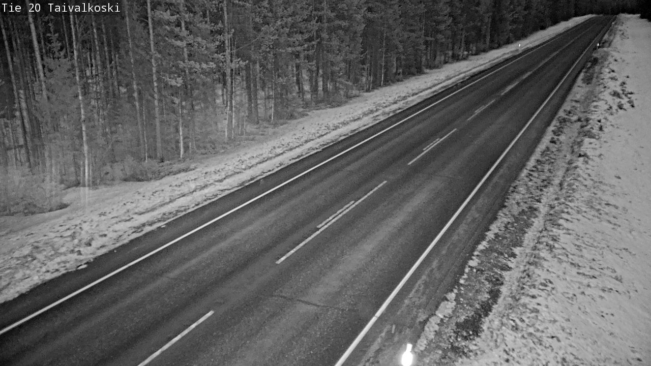 Weather Camera Image Road 20 Taivalkoski, Taivalkoski, Pohjois-Pohjanmaa