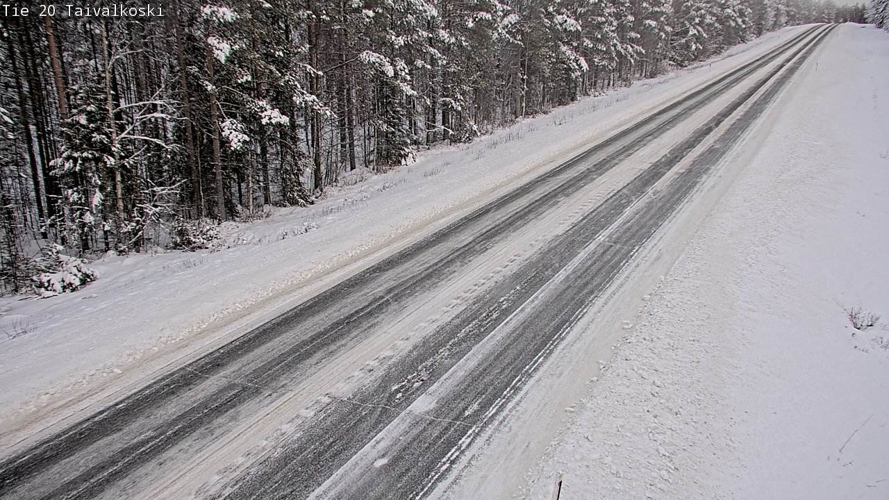 Weather Camera Image Road 20 Taivalkoski, Taivalkoski, Pohjois-Pohjanmaa