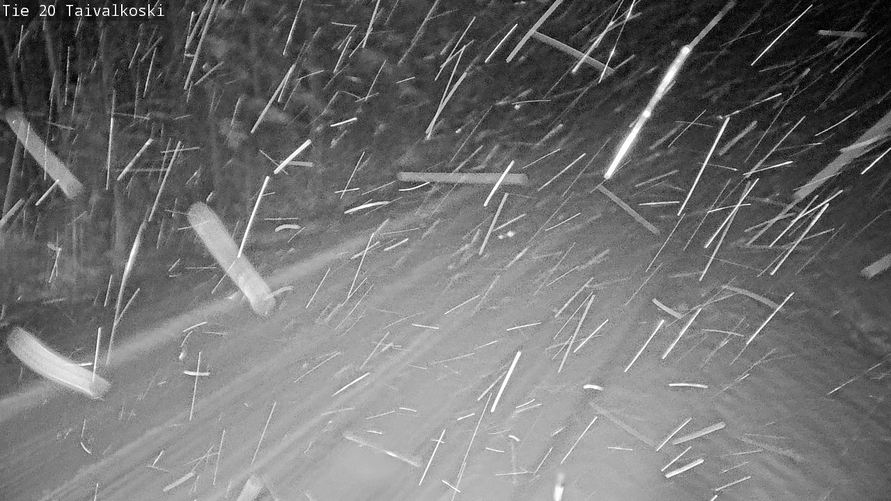 Weather Camera Image Väg 20 Taivalkoski, Taivalkoski, Pohjois-Pohjanmaa
