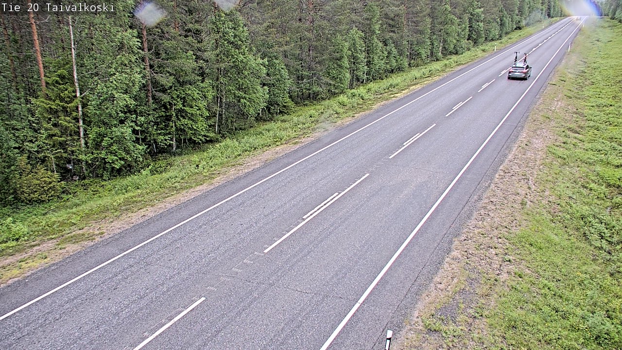 Weather Camera Image Road 20 Taivalkoski, Taivalkoski, Pohjois-Pohjanmaa
