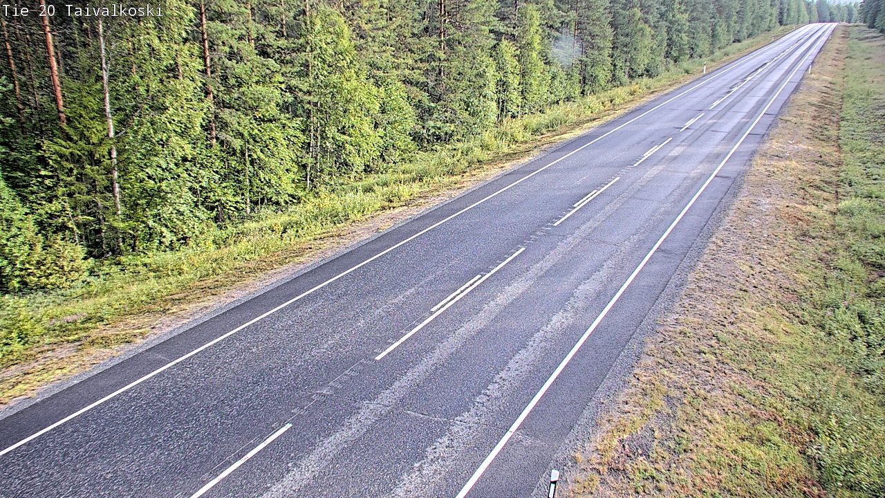 Weather Camera Image Road 20 Taivalkoski, Taivalkoski, Pohjois-Pohjanmaa