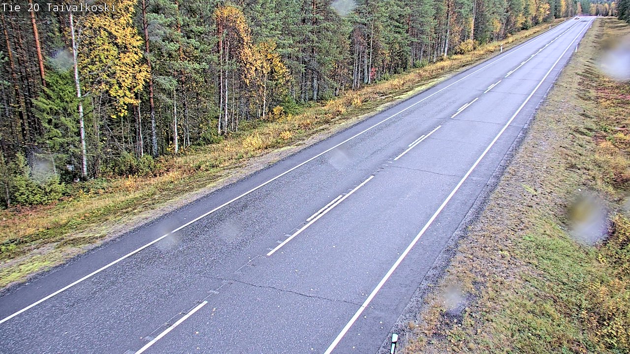 Weather Camera Image Road 20 Taivalkoski, Taivalkoski, Pohjois-Pohjanmaa