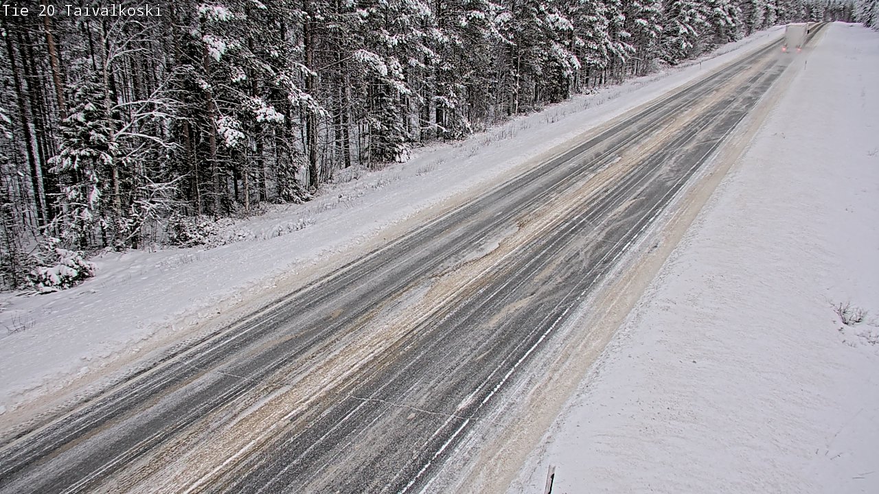 Weather Camera Image Väg 20 Taivalkoski, Taivalkoski, Pohjois-Pohjanmaa