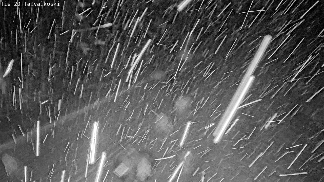 Weather Camera Image Väg 20 Taivalkoski, Taivalkoski, Pohjois-Pohjanmaa