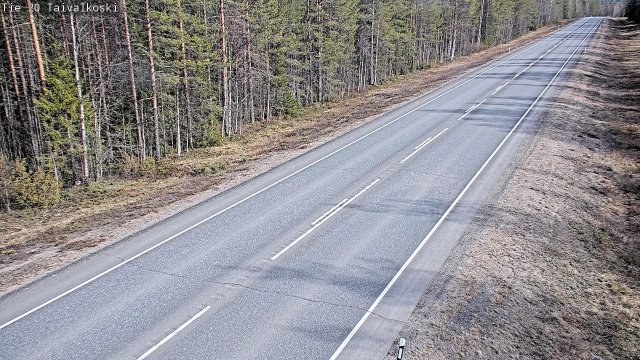 Kelikamerat Kuva Tie 20 Taivalkoski, Taivalkoski, Pohjois-Pohjanmaa