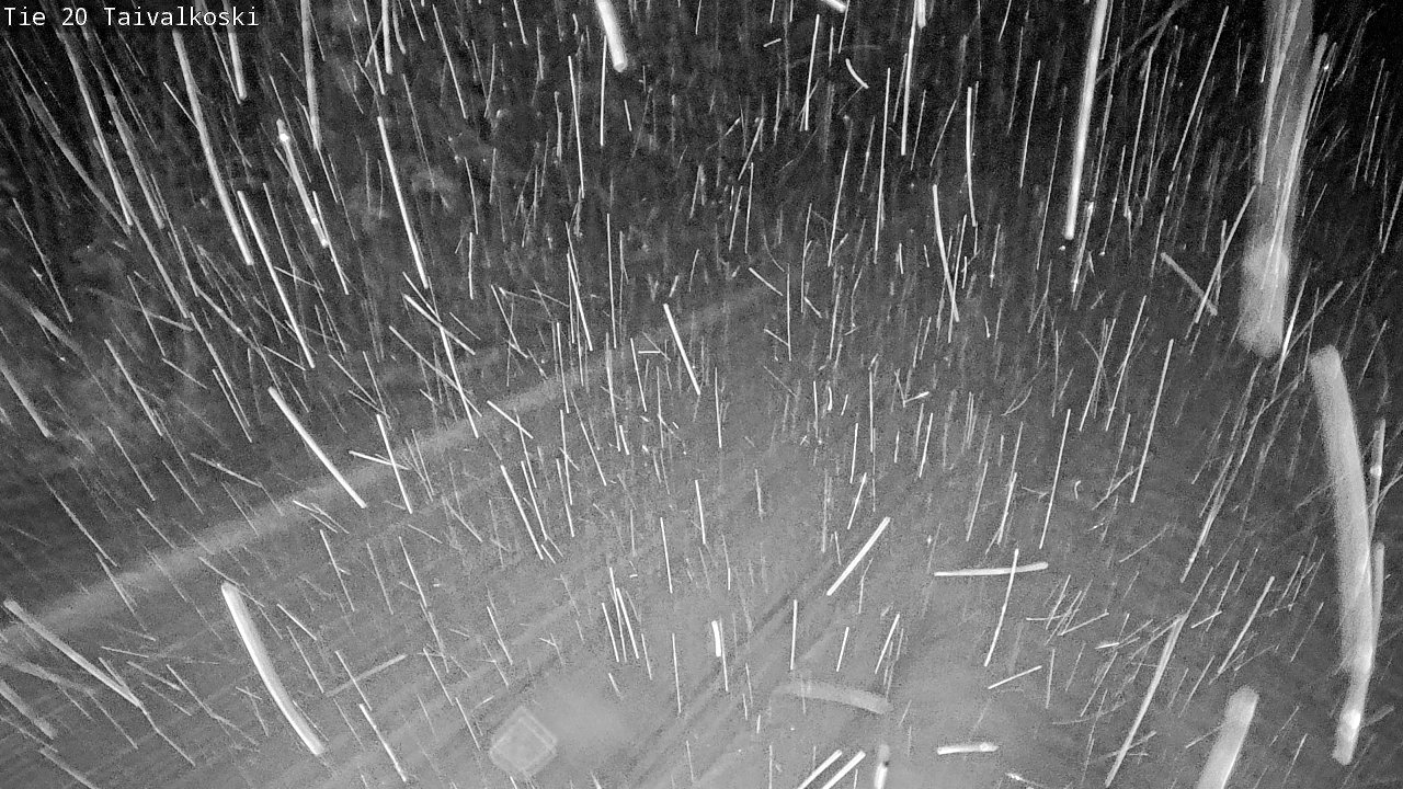 Weather Camera Image Väg 20 Taivalkoski, Taivalkoski, Pohjois-Pohjanmaa
