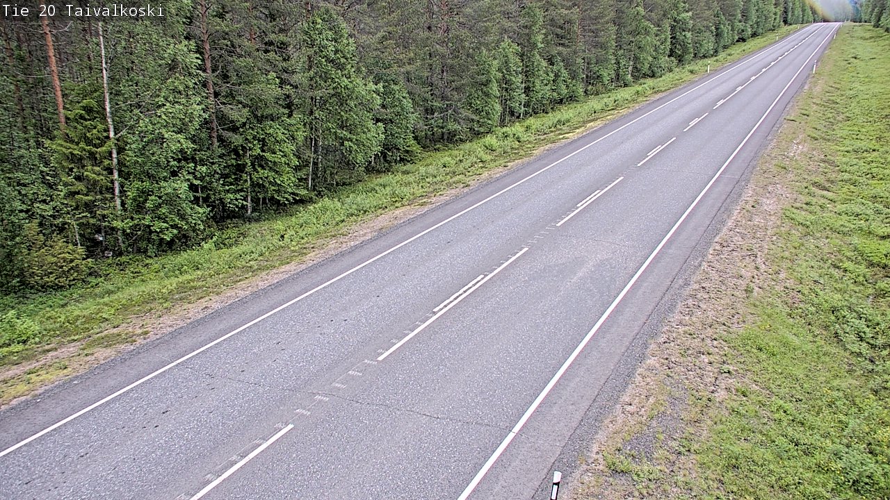 Weather Camera Image Road 20 Taivalkoski, Taivalkoski, Pohjois-Pohjanmaa