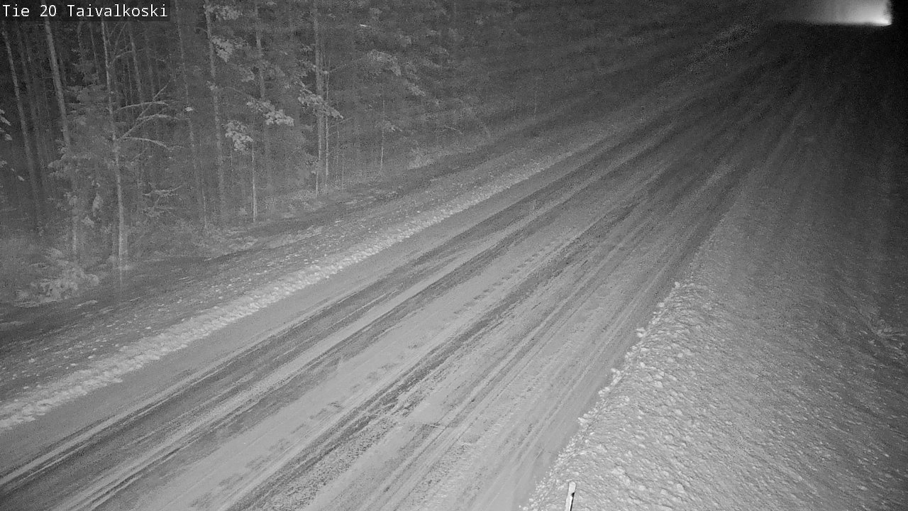Weather Camera Image Road 20 Taivalkoski, Taivalkoski, Pohjois-Pohjanmaa
