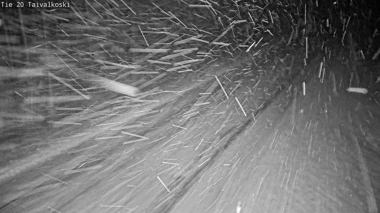 Weather Camera Image Väg 20 Taivalkoski, Taivalkoski, Pohjois-Pohjanmaa