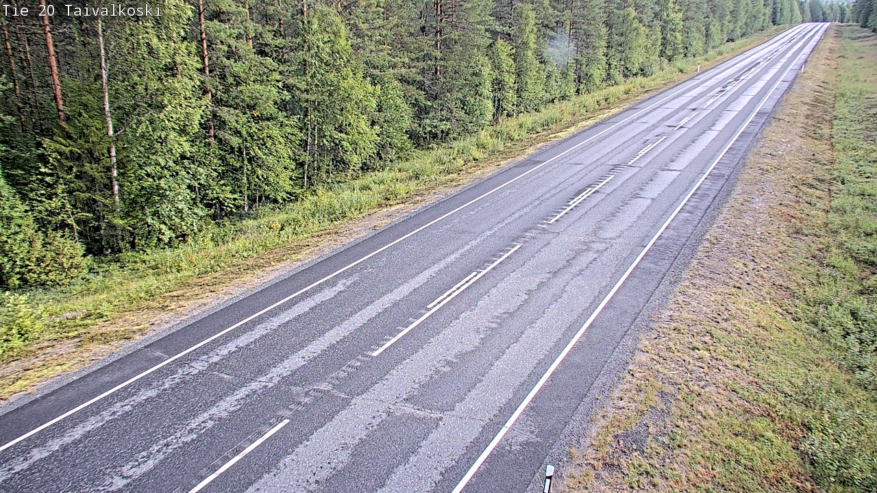 Weather Camera Image Road 20 Taivalkoski, Taivalkoski, Pohjois-Pohjanmaa