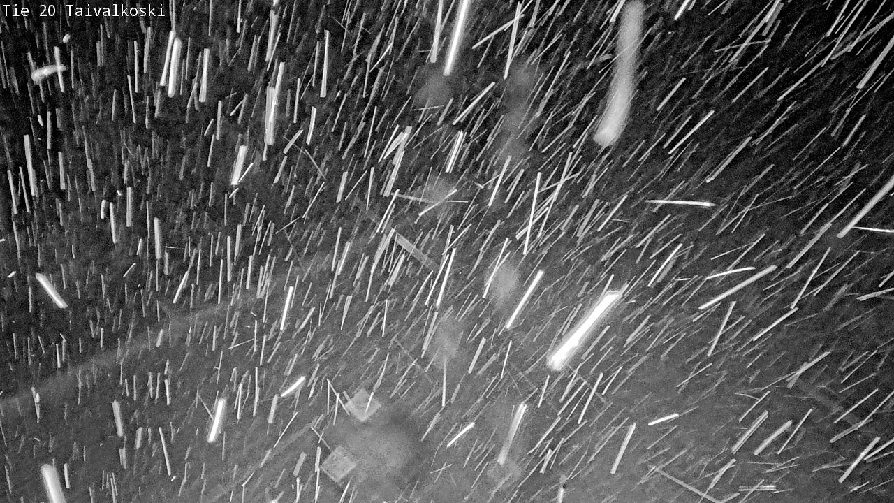 Weather Camera Image Väg 20 Taivalkoski, Taivalkoski, Pohjois-Pohjanmaa