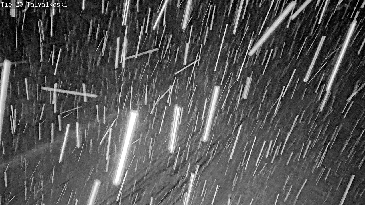 Weather Camera Image Väg 20 Taivalkoski, Taivalkoski, Pohjois-Pohjanmaa